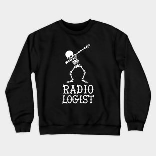 Dab dabbing skeleton radiologist Crewneck Sweatshirt